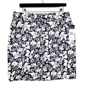 NEW! Chaps Floral Print Skirt - 10